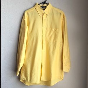 Tommy Hilfiger Yellow Button Up Dress Shirt